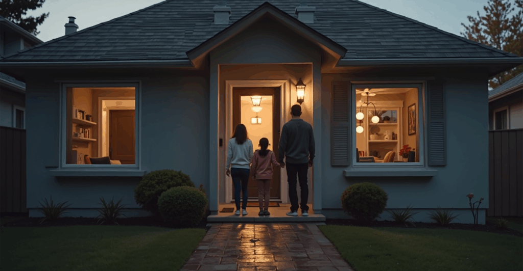 Family locked out of their home